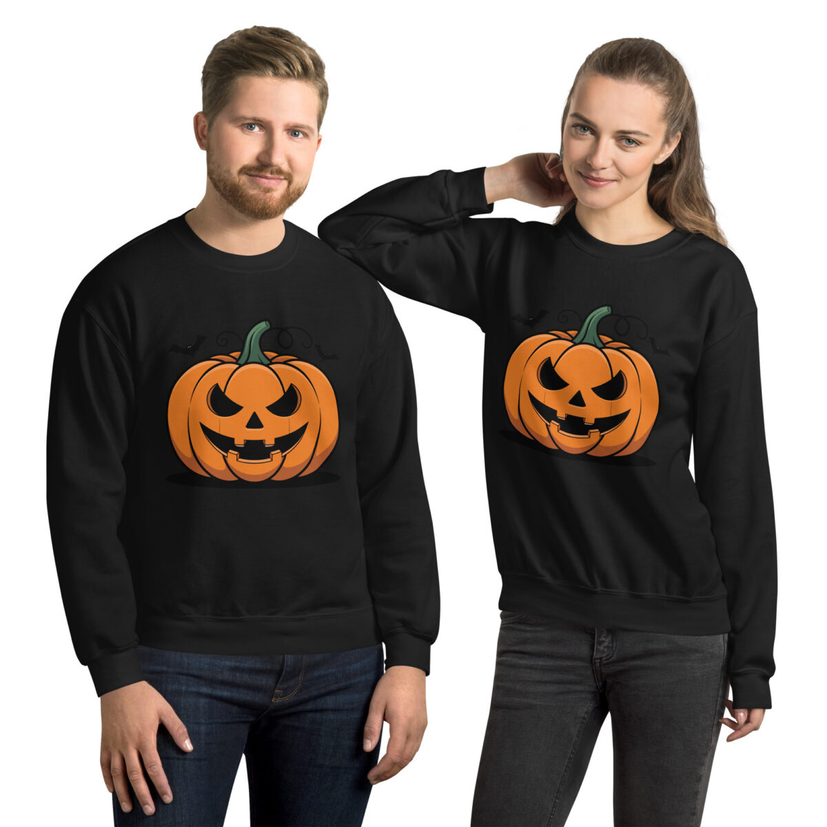 Classic Jack-O'-Lantern Halloween Unisex Sweatshirt - Image 5