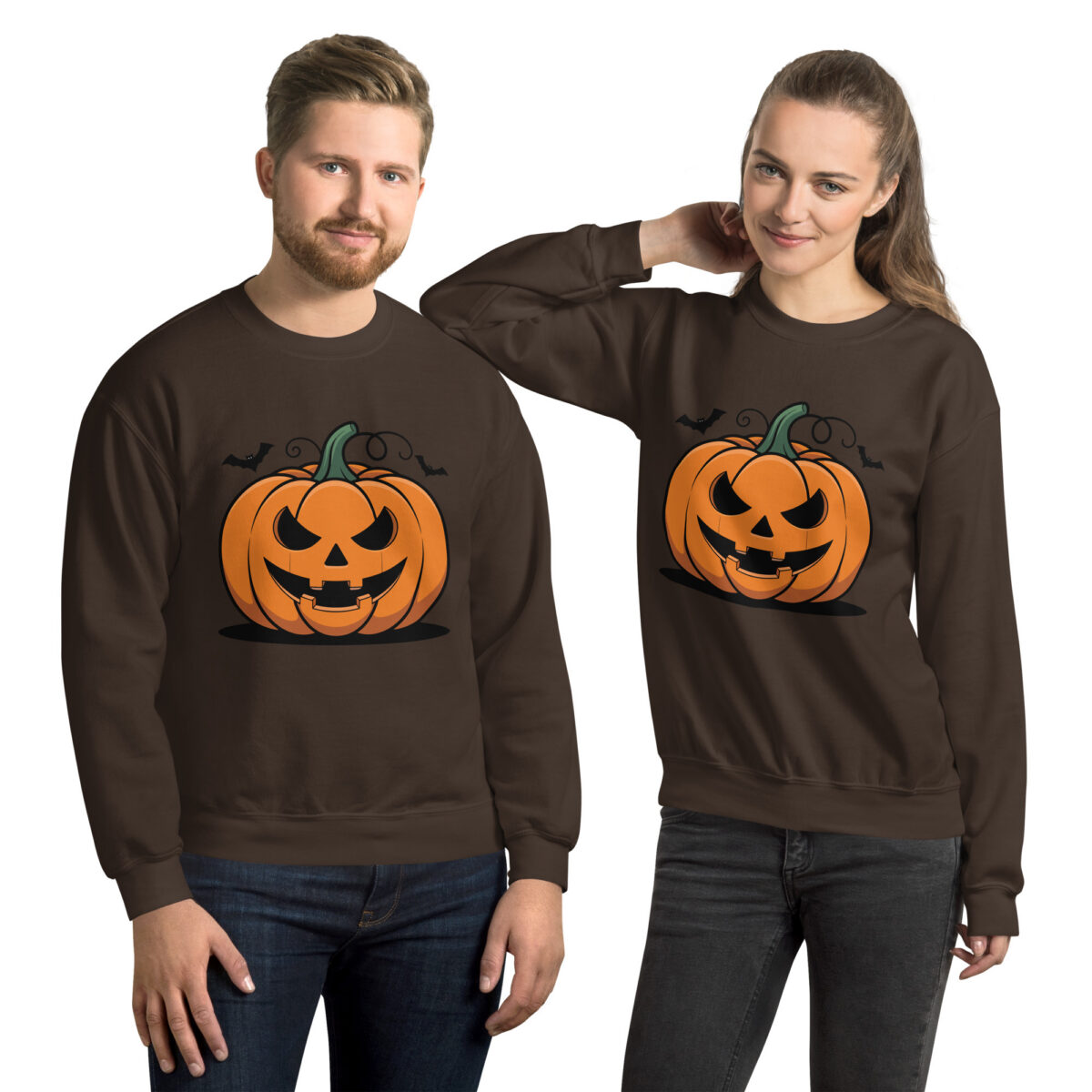 Classic Jack-O'-Lantern Halloween Unisex Sweatshirt - Image 6