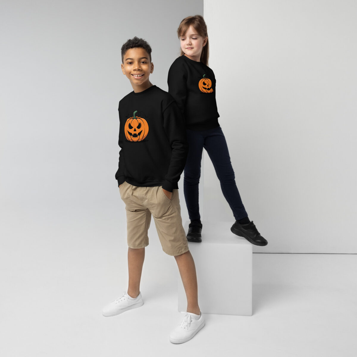 Classic Jack-O'-Lantern Youth Sweatshirt - Image 4