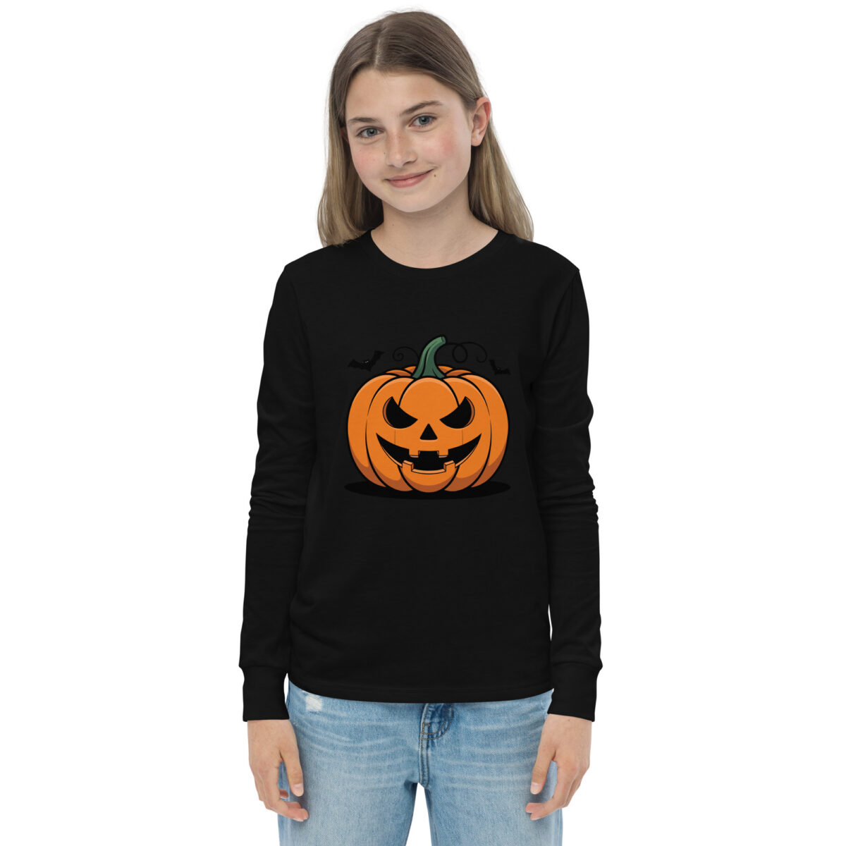 Classic Jack-O'-Lantern Youth Long-Sleeve T-Shirt - Image 6