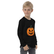 Classic Jack-O'-Lantern Youth Long-Sleeve T-Shirt - Image 9