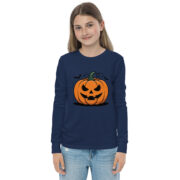 Classic Jack-O'-Lantern Youth Long-Sleeve T-Shirt - Image 5
