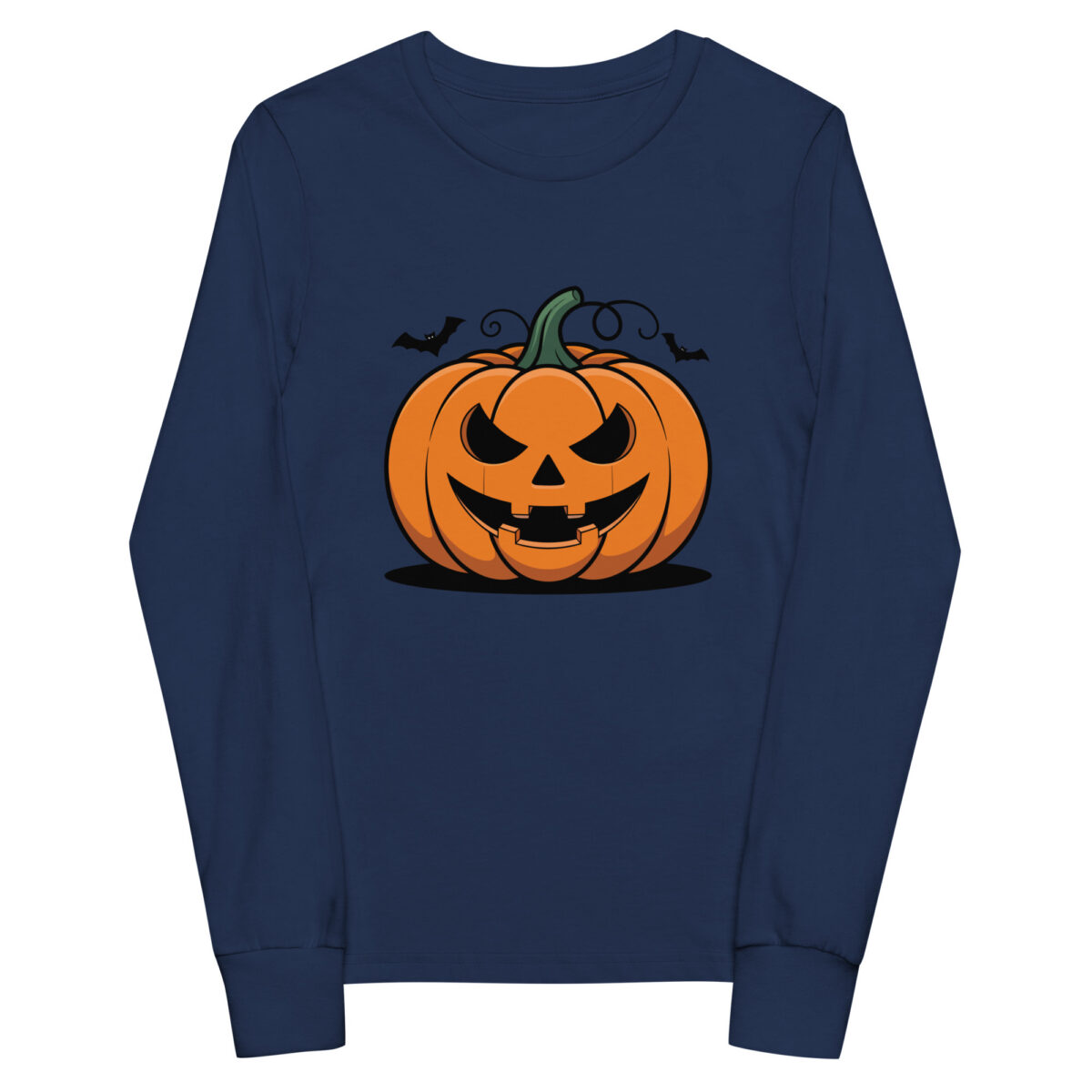 Classic Jack-O'-Lantern Youth Long-Sleeve T-Shirt - Image 2