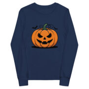 Classic Jack-O'-Lantern Youth Long-Sleeve T-Shirt - Image 2