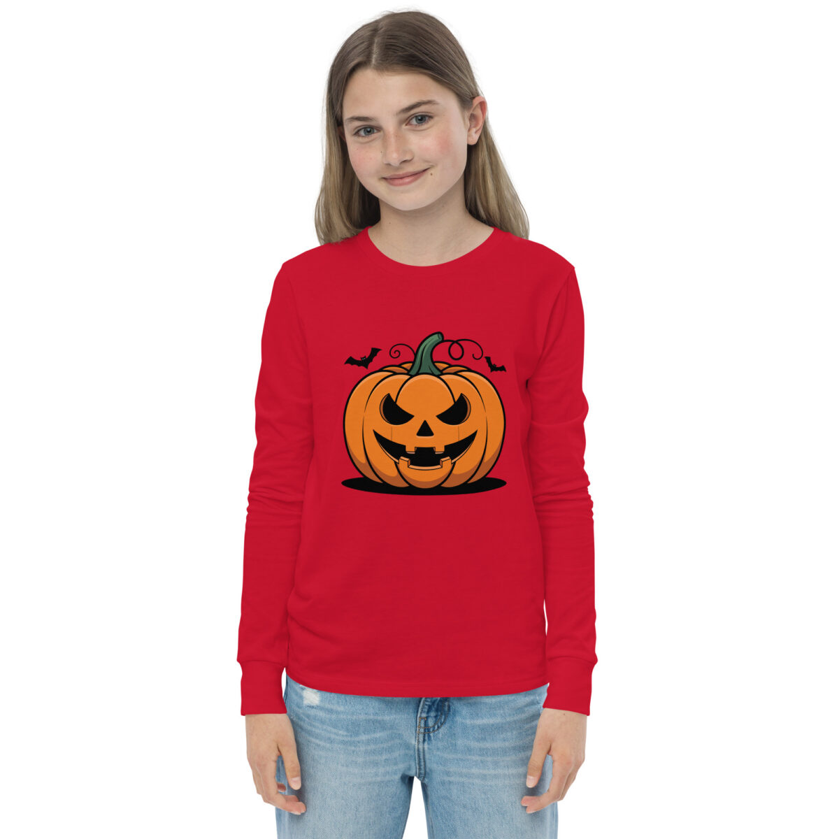 Classic Jack-O'-Lantern Youth Long-Sleeve T-Shirt - Image 7