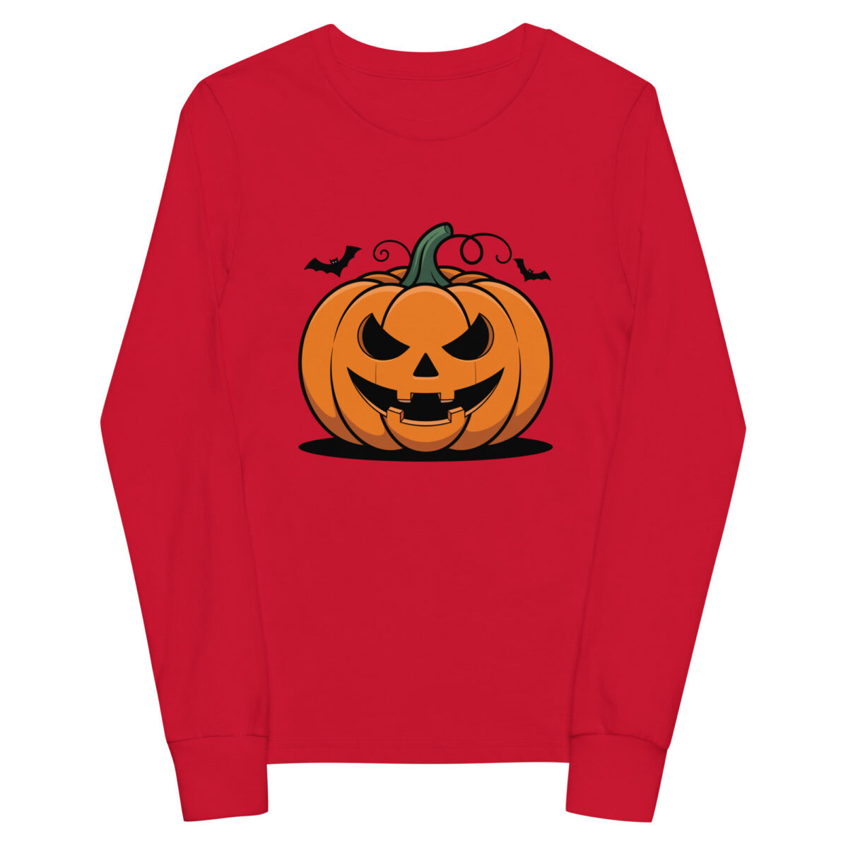 Classic Jack-O'-Lantern Youth Long-Sleeve T-Shirt - Image 3