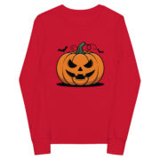 Classic Jack-O'-Lantern Youth Long-Sleeve T-Shirt - Image 3